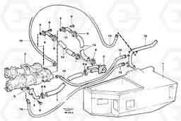 37864 Hydraulic system, motor unit. A40 VOLVO BM VOLVO BM A40 SER NO - 1151/- 60026, Volvo Construction Equipment