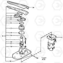 48812 Footbrake valve A40 VOLVO BM VOLVO BM A40 SER NO - 1151/- 60026, Volvo Construction Equipment
