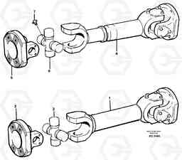 21432 Propeller shaft A40 VOLVO BM VOLVO BM A40 SER NO - 1151/- 60026, Volvo Construction Equipment