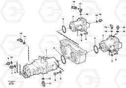 52491 Hydraulic pump with fitting parts A40 VOLVO BM VOLVO BM A40 SER NO - 1151/- 60026, Volvo Construction Equipment