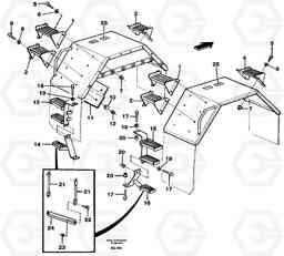 89713 Steps and ladder A40 VOLVO BM VOLVO BM A40 SER NO - 1151/- 60026, Volvo Construction Equipment