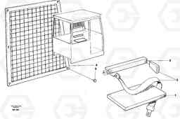 17568 Instructor's seat, USA A40 VOLVO BM VOLVO BM A40 SER NO - 1151/- 60026, Volvo Construction Equipment