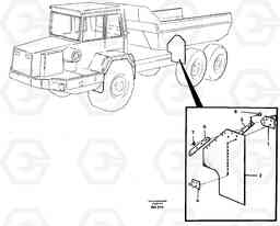 35798 Mudflap, load unit A40 VOLVO BM VOLVO BM A40 SER NO - 1151/- 60026, Volvo Construction Equipment