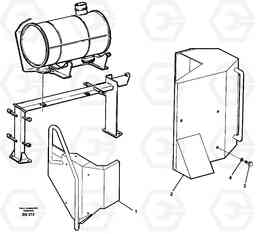 37153 Protecting plates and handrails A40 VOLVO BM VOLVO BM A40 SER NO - 1151/- 60026, Volvo Construction Equipment