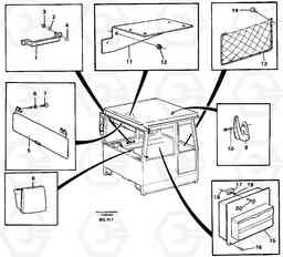 87288 Interior equipment, cab A40 VOLVO BM VOLVO BM A40 SER NO - 1151/- 60026, Volvo Construction Equipment