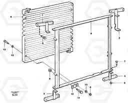 85125 Condenser device air conditioning A40 VOLVO BM VOLVO BM A40 SER NO - 1151/- 60026, Volvo Construction Equipment