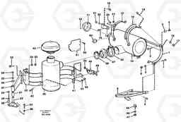 82633 Oil bath air filter with fitting parts A40 VOLVO BM VOLVO BM A40 SER NO - 1151/- 60026, Volvo Construction Equipment