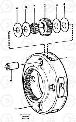 100559 Planet kit, stage 1 A40 VOLVO BM VOLVO BM A40 SER NO - 1151/- 60026, Volvo Construction Equipment