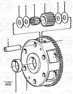 13991 Planet kit, stage 2 A40 VOLVO BM VOLVO BM A40 SER NO - 1151/- 60026, Volvo Construction Equipment