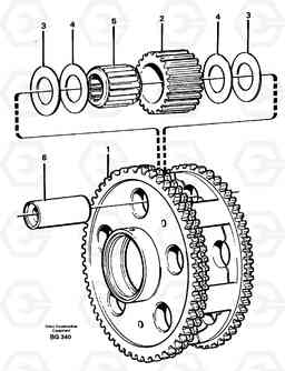 13992 Planet kit, stage 3 A40 VOLVO BM VOLVO BM A40 SER NO - 1151/- 60026, Volvo Construction Equipment