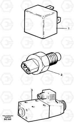 11889 Relays, sensors and solenoid valves. Referens list A40 VOLVO BM VOLVO BM A40 SER NO - 1151/- 60026, Volvo Construction Equipment