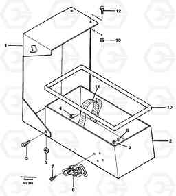 65889 Toolbox A40 VOLVO BM VOLVO BM A40 SER NO - 1151/- 60026, Volvo Construction Equipment