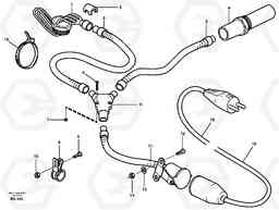 21953 Engine heater. A40 VOLVO BM VOLVO BM A40 SER NO - 1151/- 60026, Volvo Construction Equipment