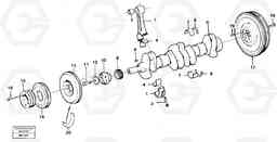 56746 Crankshaft and related parts A20C VOLVO BM VOLVO BM A20C SER NO - 3051, Volvo Construction Equipment