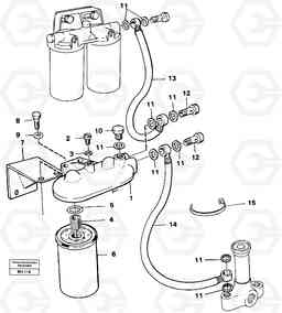 56748 Extra fuel filter A20C VOLVO BM VOLVO BM A20C SER NO - 3051, Volvo Construction Equipment