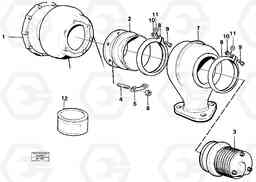 6230 Exhaust pressure regulator with Fitting Parts A20C VOLVO BM VOLVO BM A20C SER NO - 3051, Volvo Construction Equipment