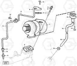 56468 Turbocharger with fitting parts A20C VOLVO BM VOLVO BM A20C SER NO - 3051, Volvo Construction Equipment