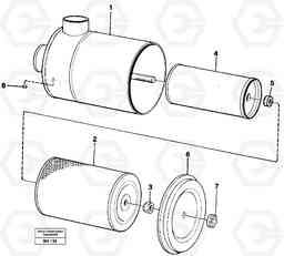 17094 Air filter A20C VOLVO BM VOLVO BM A20C SER NO - 3051, Volvo Construction Equipment