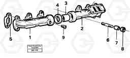 56467 Exhaust manifold A20C VOLVO BM VOLVO BM A20C SER NO - 3051, Volvo Construction Equipment