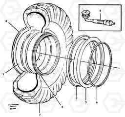 5572 Wheel A20C VOLVO BM VOLVO BM A20C SER NO - 3051, Volvo Construction Equipment