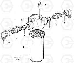 38690 Oil filter, cooling fan A20C VOLVO BM VOLVO BM A20C SER NO - 3051, Volvo Construction Equipment