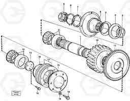51546 Upper shaft A20C VOLVO BM VOLVO BM A20C SER NO - 3051, Volvo Construction Equipment