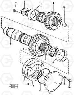 57427 Intermediate shaft A20C VOLVO BM VOLVO BM A20C SER NO - 3051, Volvo Construction Equipment