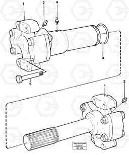 14869 Propeller shaft A20C VOLVO BM VOLVO BM A20C SER NO - 3051, Volvo Construction Equipment