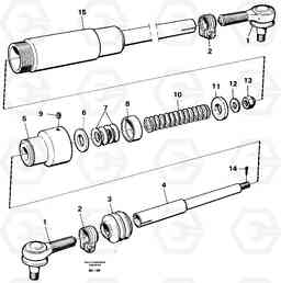 14138 Drag rod A20C VOLVO BM VOLVO BM A20C SER NO - 3051, Volvo Construction Equipment