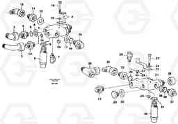 92049 Check valve with fitting parts A20C VOLVO BM VOLVO BM A20C SER NO - 3051, Volvo Construction Equipment