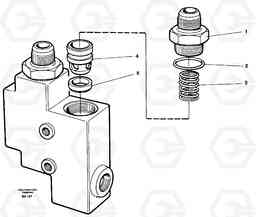 5568 Check valve A20C VOLVO BM VOLVO BM A20C SER NO - 3051, Volvo Construction Equipment