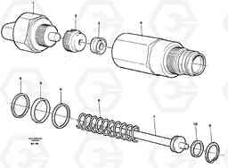 56774 Pressure sensor A20C VOLVO BM VOLVO BM A20C SER NO - 3051, Volvo Construction Equipment