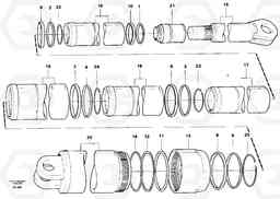 64825 Hoist cylinder A20C VOLVO BM VOLVO BM A20C SER NO - 3051, Volvo Construction Equipment