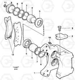 6816 Disc brake A20C VOLVO BM VOLVO BM A20C SER NO - 3051, Volvo Construction Equipment