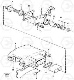 11828 Parking brake A20C VOLVO BM VOLVO BM A20C SER NO - 3051, Volvo Construction Equipment