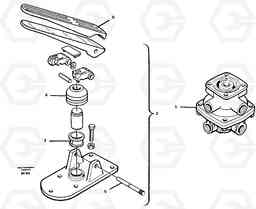 13535 Footbrake valve A20C VOLVO BM VOLVO BM A20C SER NO - 3051, Volvo Construction Equipment