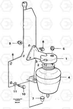 56773 Anti-freeze reservoir A20C VOLVO BM VOLVO BM A20C SER NO - 3051, Volvo Construction Equipment