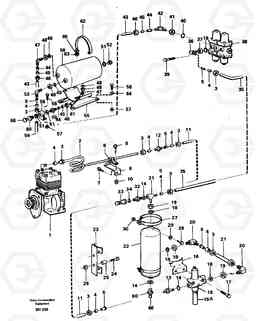 97473 Feed lines, wet tank and regulator A20C VOLVO BM VOLVO BM A20C SER NO - 3051, Volvo Construction Equipment