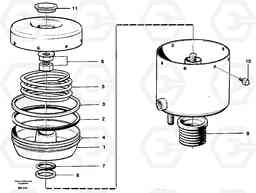 13516 Brake cylinder A20C VOLVO BM VOLVO BM A20C SER NO - 3051, Volvo Construction Equipment