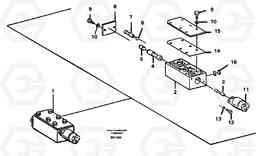 56770 Valve, circuit body and return valve A20C VOLVO BM VOLVO BM A20C SER NO - 3051, Volvo Construction Equipment