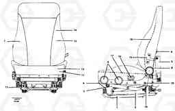 38294 Operator's seat A20C VOLVO BM VOLVO BM A20C SER NO - 3051, Volvo Construction Equipment