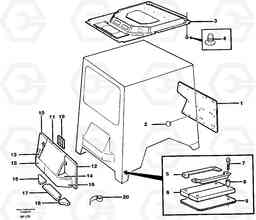 19097 Insulation, upholstery A20C VOLVO BM VOLVO BM A20C SER NO - 3051, Volvo Construction Equipment