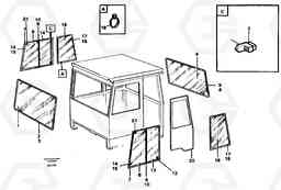 19096 Glass panes A20C VOLVO BM VOLVO BM A20C SER NO - 3051, Volvo Construction Equipment