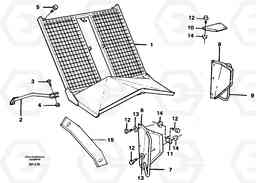 54931 Protective grid. A20C VOLVO BM VOLVO BM A20C SER NO - 3051, Volvo Construction Equipment