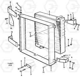 87885 Air conditioning, condenser fitting A20C VOLVO BM VOLVO BM A20C SER NO - 3051, Volvo Construction Equipment