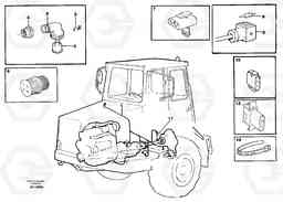 56756 Cable harnesses, front A20C VOLVO BM VOLVO BM A20C SER NO - 3051, Volvo Construction Equipment