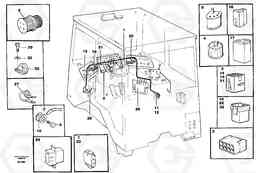 56757 Cable harnesses, cab A20C VOLVO BM VOLVO BM A20C SER NO - 3051, Volvo Construction Equipment