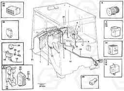 56758 Cable harnesses, cab A20C VOLVO BM VOLVO BM A20C SER NO - 3051, Volvo Construction Equipment