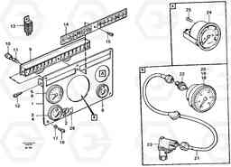 1952 Instrument panel, middle A20C VOLVO BM VOLVO BM A20C SER NO - 3051, Volvo Construction Equipment