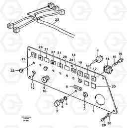 103201 Instrument panel, right A20C VOLVO BM VOLVO BM A20C SER NO - 3051, Volvo Construction Equipment